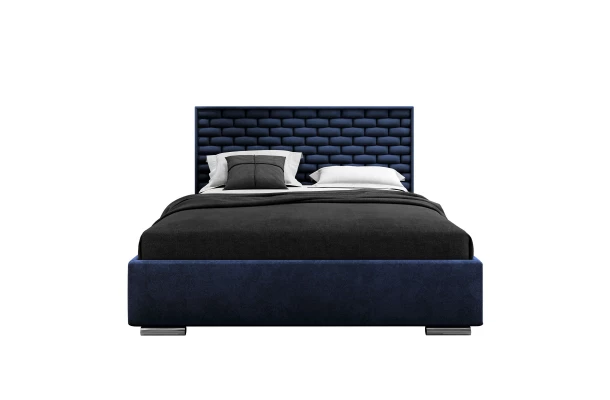 Łóżko tapicerowane glamour KING BED - sypialnia