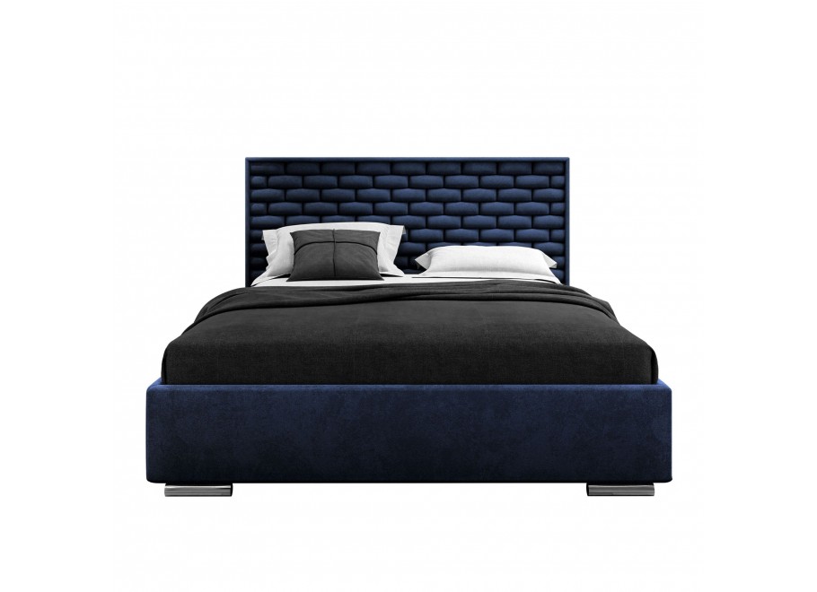 Łóżko tapicerowane glamour KING BED 6