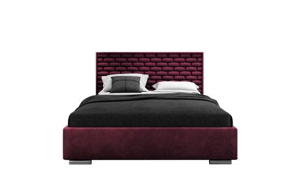 Łóżko tapicerowane glamour KING BED - stylowe