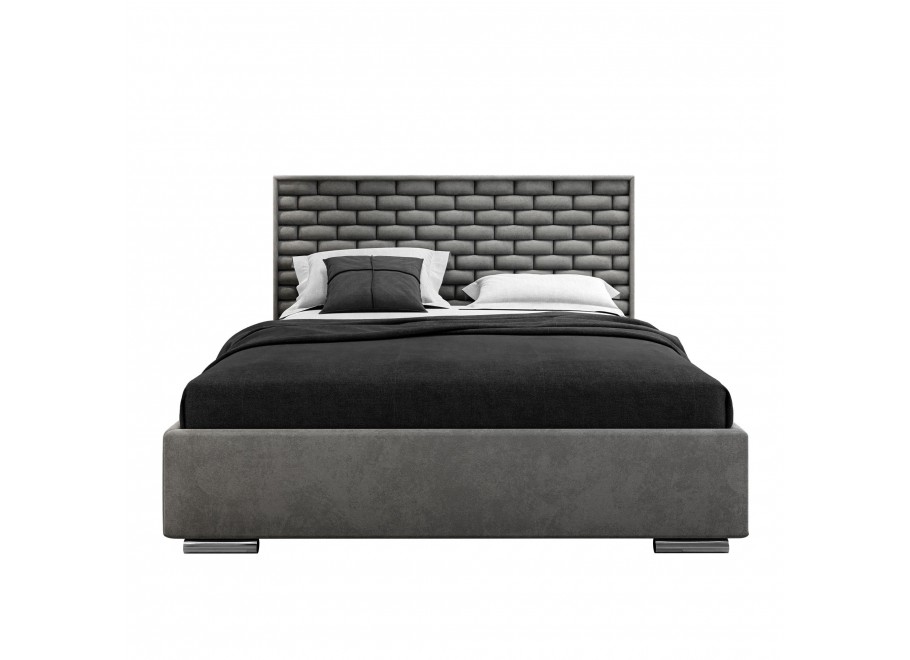 Łóżko tapicerowane glamour KING BED 8