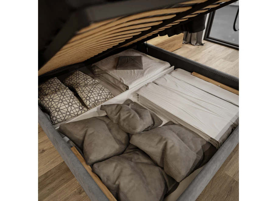 Łóżko tapicerowane glamour KING BED