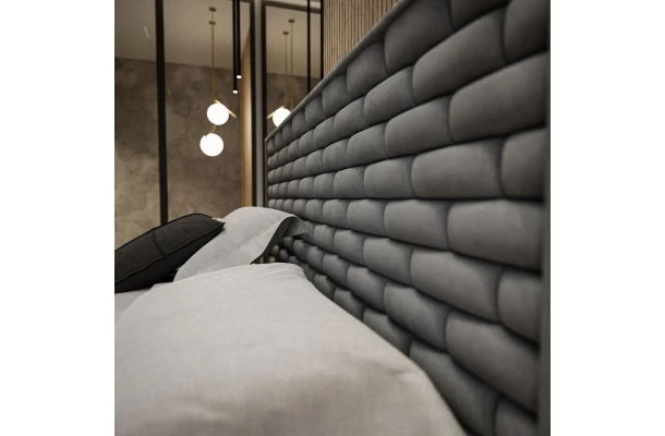 Łóżko tapicerowane glamour KING BED - design i funkcjonalnosc w parze