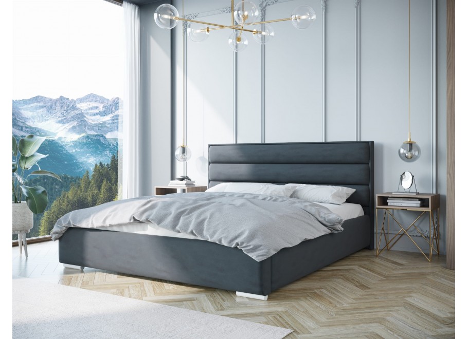 Łóżko tapicerowane glamour LEVIS 5