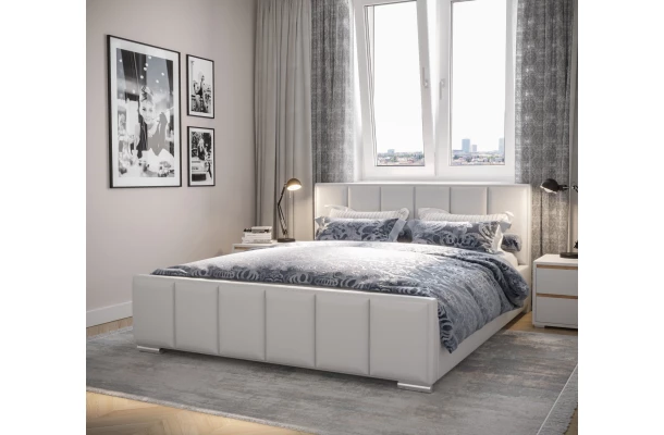 Łóżko tapicerowane glamour STELLA - design i funkcjonalnosc w parze