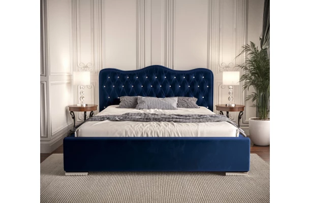 Łóżko tapicerowane glamour QUEEN - design i funkcjonalnosc w parze
