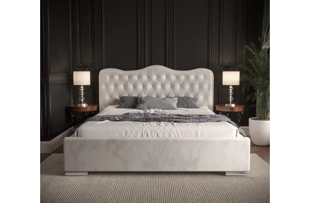 Łóżko tapicerowane glamour QUEEN - design i funkcjonalnosc w parze