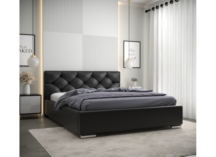 Łóżko tapicerowane glamour SLIM 10
