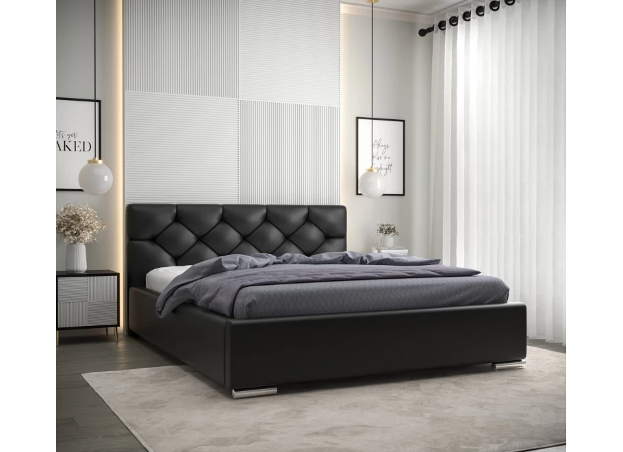 Łóżko tapicerowane glamour SLIM