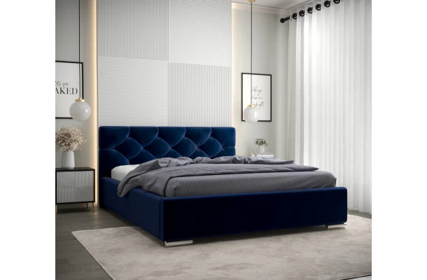 Łóżko tapicerowane glamour SLIM - sypialnia