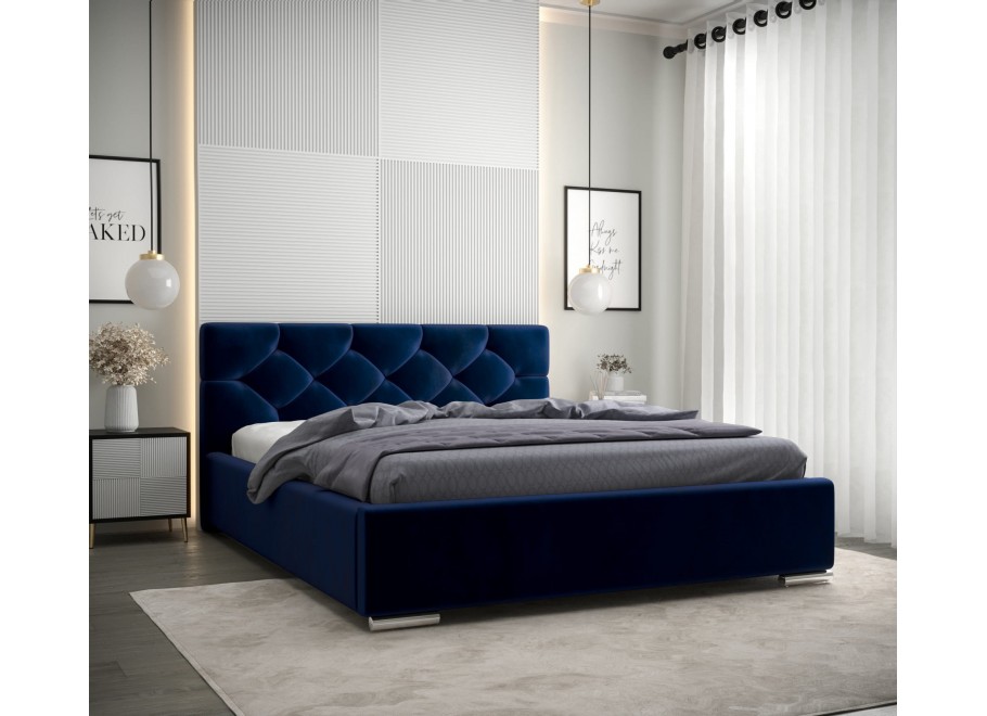 Łóżko tapicerowane glamour SLIM 5