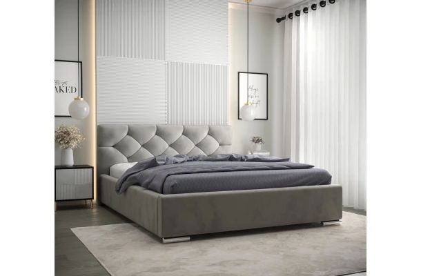 Łóżko tapicerowane glamour SLIM - stylowe