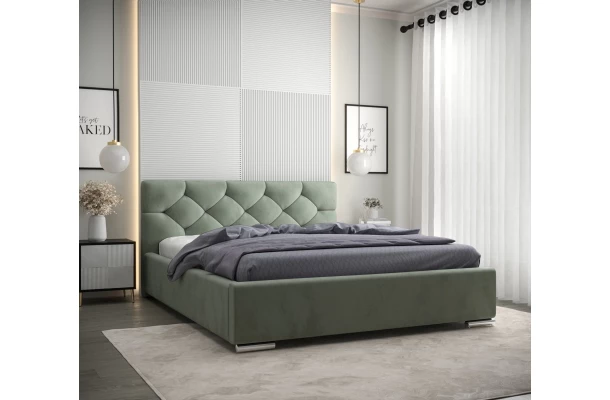 Łóżko tapicerowane glamour SLIM - nowoczesne