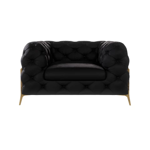 Fotel pikowany chesterfield TEO HIGH tk. Riviera 100