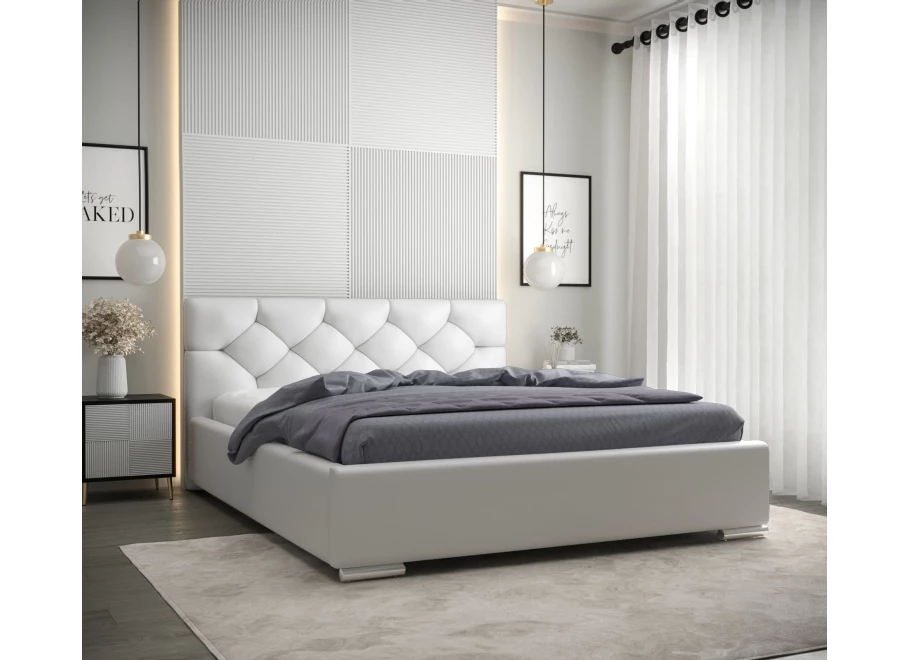 Łóżko tapicerowane glamour SLIM