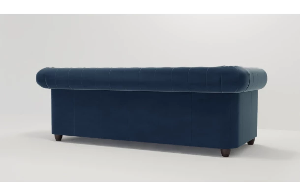 Sofa trzyosobowa pikowana Chesterfield FELIX tk. Riviera 81 - design i funkcjonalnosc w parze