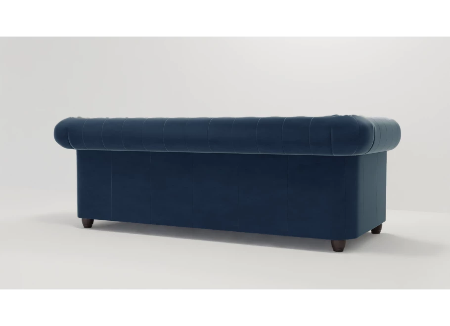 Sofa trzyosobowa pikowana Chesterfield FELIX tk. Riviera 81
