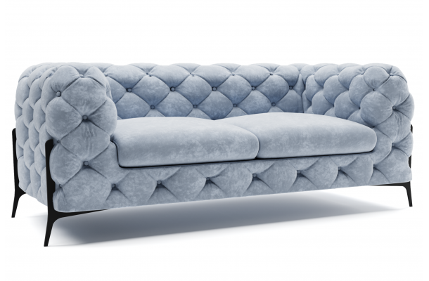 Sofa dwuosobowa pikowana glamour Chesterfield TEO HIGH 2