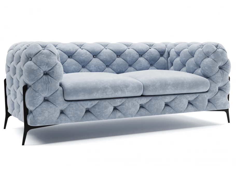 Sofa dwuosobowa pikowana glamour Chesterfield TEO HIGH 2 Sofa dwuosobowa pikowana glamour Chesterfield TEO HIGH 2