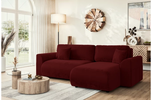 Narożnik czteroosobowy z funkcją spania klasyczny Lubo - design i funkcjonalnosc w parze