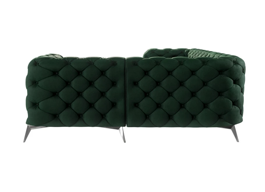 Narożnik czteroosobowy luksusowy pikowany Chesterfield TEO 2+E+1