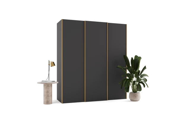 Szafa przesuwna trzydrzwiowa  na wymiar DENE PREMIUM - design i funkcjonalnosc w parze