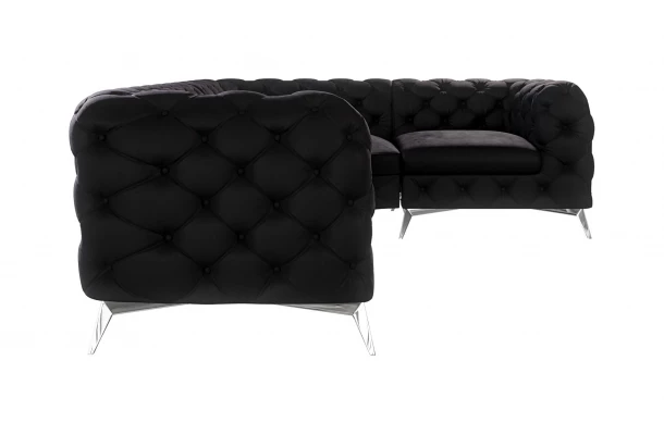 Narożnik czteroosobowy luksusowy pikowany Chesterfield TEO 2+E+1 - design i funkcjonalnosc w parze