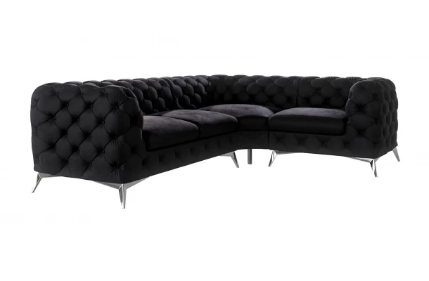 Narożnik czteroosobowy luksusowy pikowany Chesterfield TEO 2+E+1 - design i funkcjonalnosc w parze