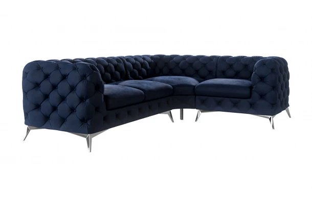 Narożnik czteroosobowy luksusowy pikowany Chesterfield TEO 2+E+1 - design i funkcjonalnosc w parze