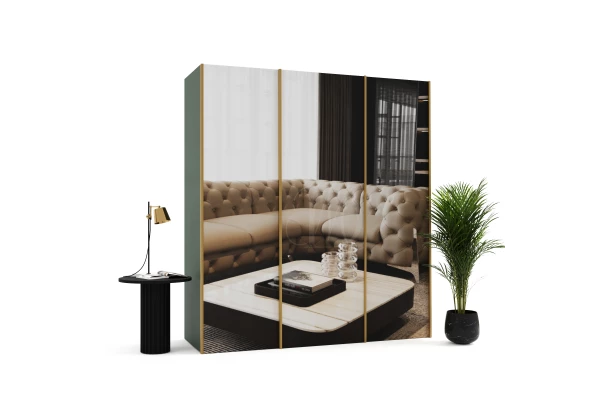 Szafa przesuwna trzydrzwiowa z lustrem na wymiar SOFIA PREMIUM - design i funkcjonalnosc w parze