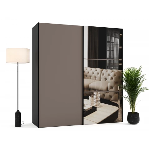 Szafa przesuwna dwudrzwiowa z lustrami na wymiar RIGA PREMIUM