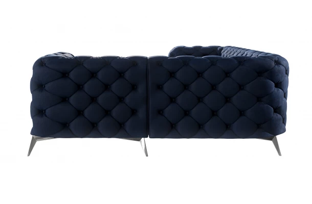 Narożnik czteroosobowy luksusowy pikowany Chesterfield TEO 2+E+1 - design i funkcjonalnosc w parze