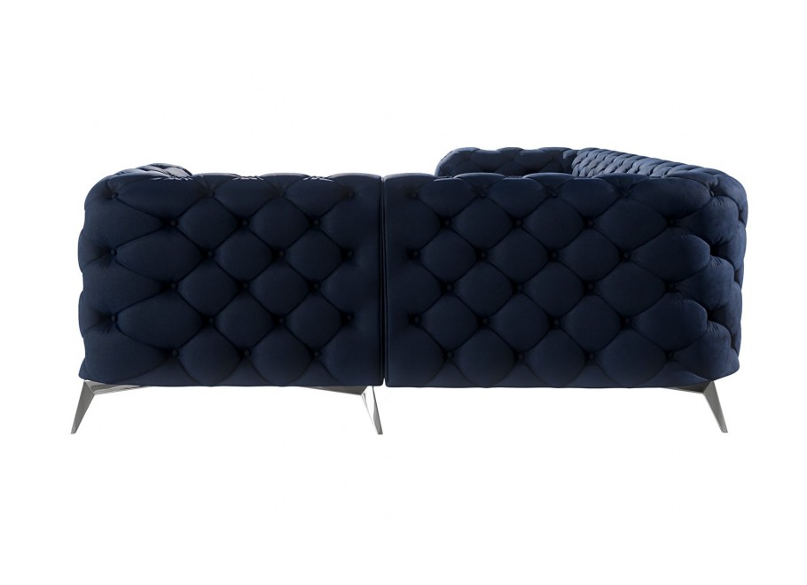 Narożnik czteroosobowy luksusowy pikowany Chesterfield TEO 2+E+1 15