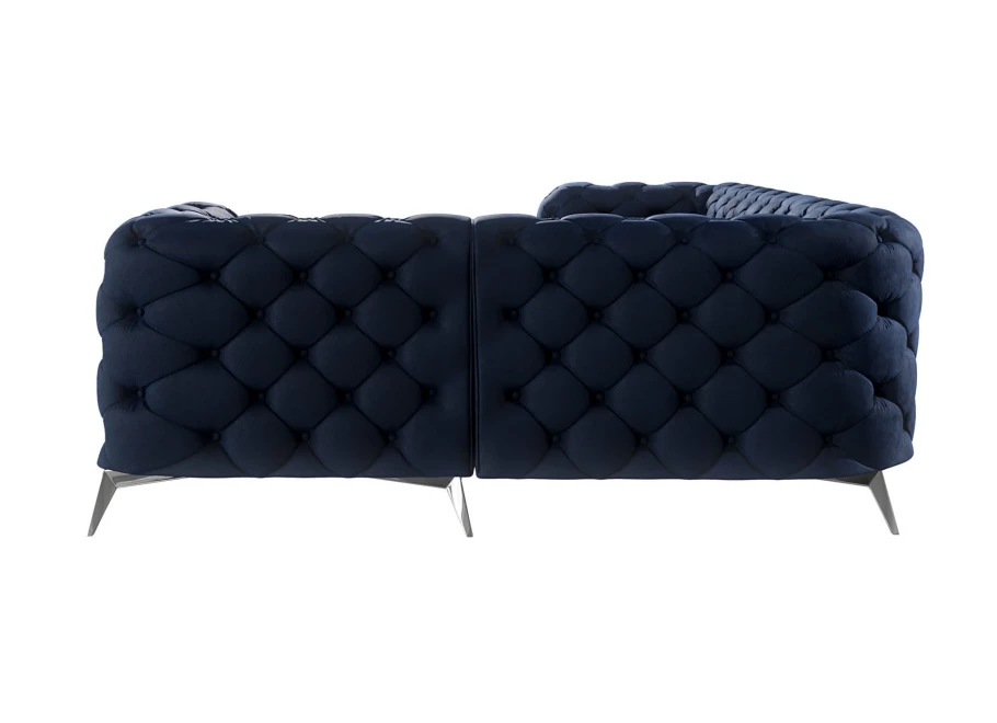 Narożnik czteroosobowy luksusowy pikowany Chesterfield TEO 2+E+1