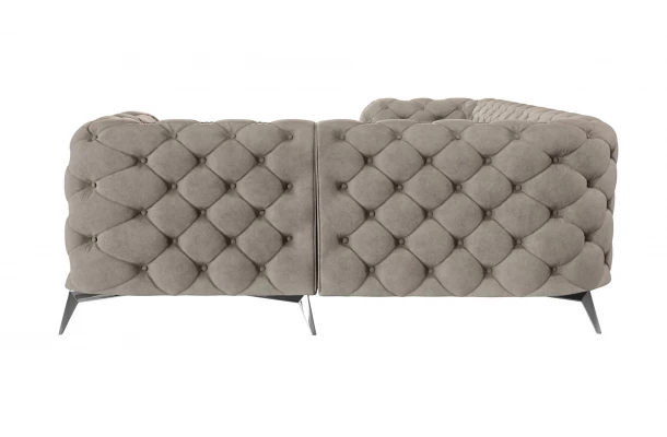 Narożnik czteroosobowy luksusowy pikowany Chesterfield TEO 2+E+1 - design i funkcjonalnosc w parze