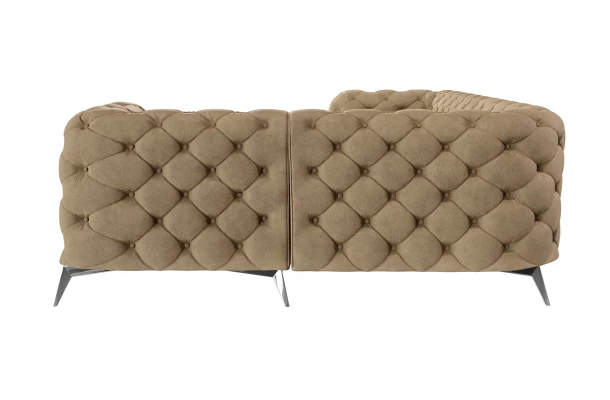 Narożnik czteroosobowy luksusowy pikowany Chesterfield TEO 2+E+1 - design i funkcjonalnosc w parze