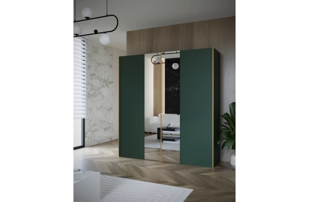 Szafa przesuwna dwudrzwiowa z lustrem na wymiar ARI PREMIUM - design i funkcjonalnosc w parze