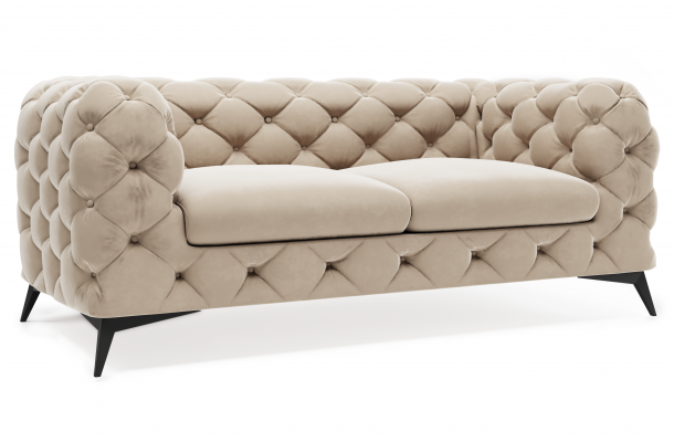 Sofa dwuosobowa pikowana glamour Chesterfield TEO 2
