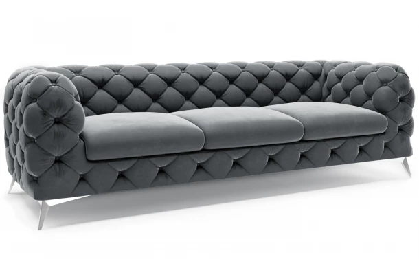 Sofa trzyosobowa pikowana glamour Chesterfield TEO 3 - trzyosobowe Sofa trzyosobowa pikowana glamour Chesterfield TEO 3 - trzyosobowe