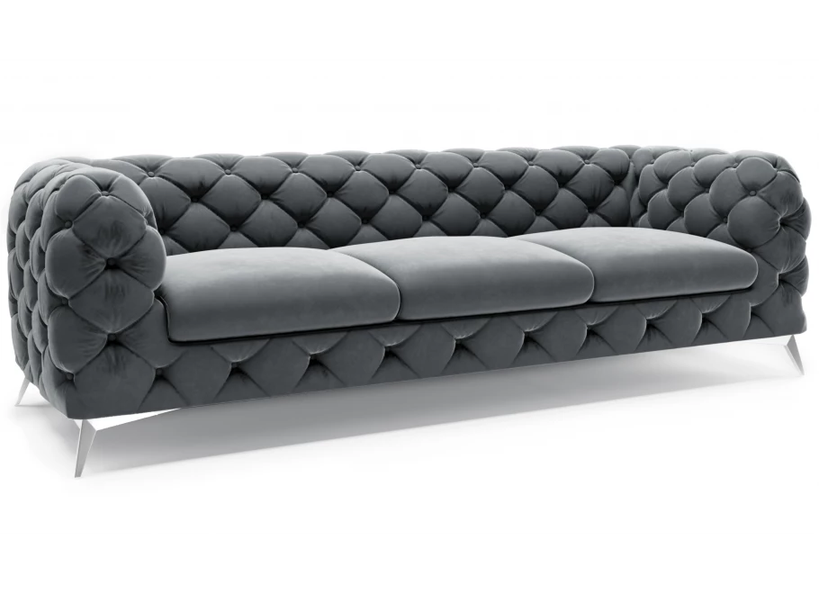Sofa trzyosobowa pikowana glamour Chesterfield TEO 3 Sofa trzyosobowa pikowana glamour Chesterfield TEO 3