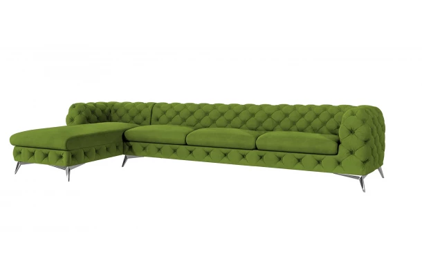 Narożnik pięcioosobowy pikowany glamour Chesterfield TEO OT+3 - design Narożnik pięcioosobowy pikowany glamour Chesterfield TEO OT+3 - design