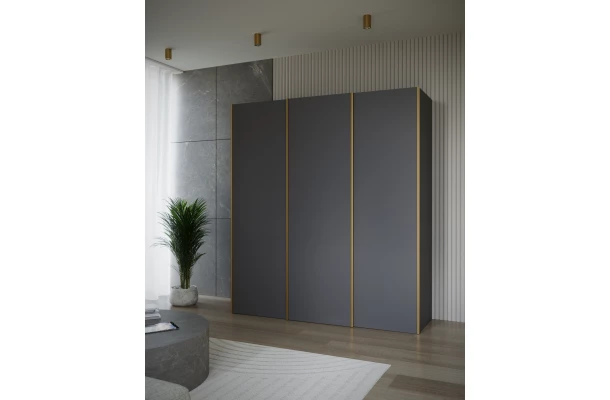 Szafa przesuwna trzydrzwiowa  na wymiar DENE PREMIUM - design i funkcjonalnosc w parze