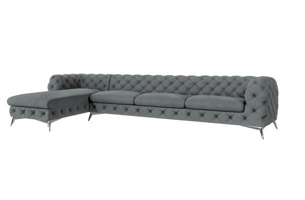 Narożnik pięcioosobowy pikowany glamour Chesterfield TEO OT+3 - narożniki Narożnik pięcioosobowy pikowany glamour Chesterfield TEO OT+3 - narożniki
