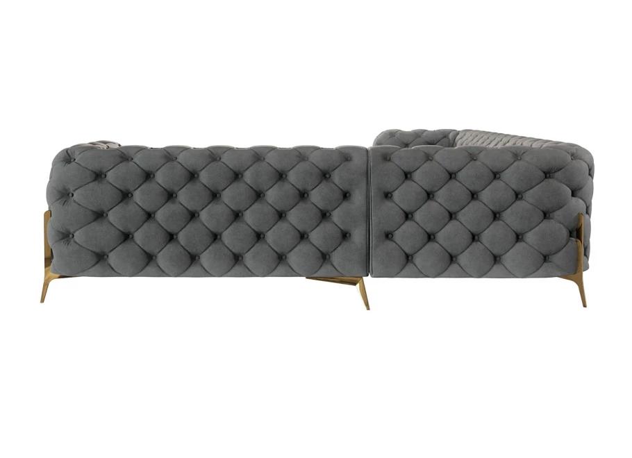 Narożnik sześcioosobowy pikowany glamour Chesterfield TEO HIGH 3+E+2 Narożnik sześcioosobowy pikowany glamour Chesterfield TEO HIGH 3+E+2