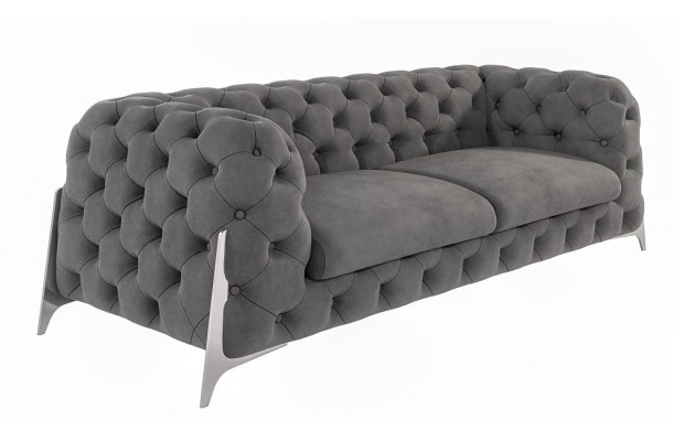 Sofa trzyosobowa pikowana glamour Chesterfield KALIFORNIA 3