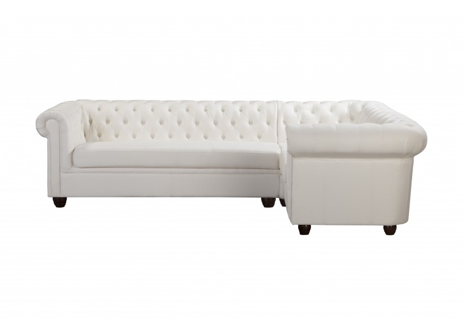 Narożnik pięcioosobowy pikowany Chesterfield SYDNEY 3+E+1 3