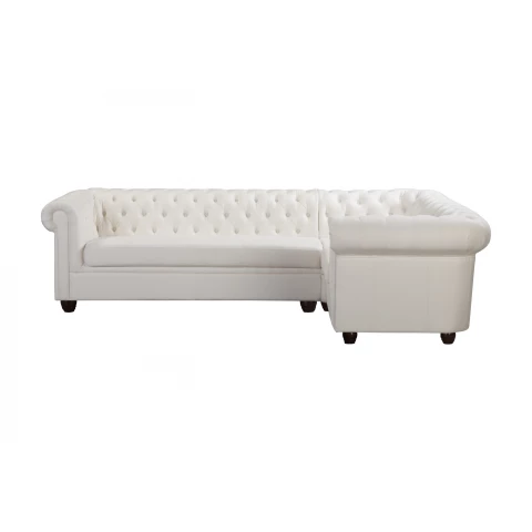 Narożnik pięcioosobowy pikowany Chesterfield SYDNEY 3+E+1