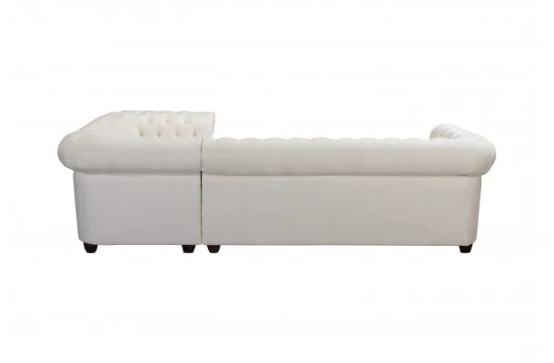 Narożnik pięcioosobowy pikowany Chesterfield SYDNEY 3+E+1 - luksusowe