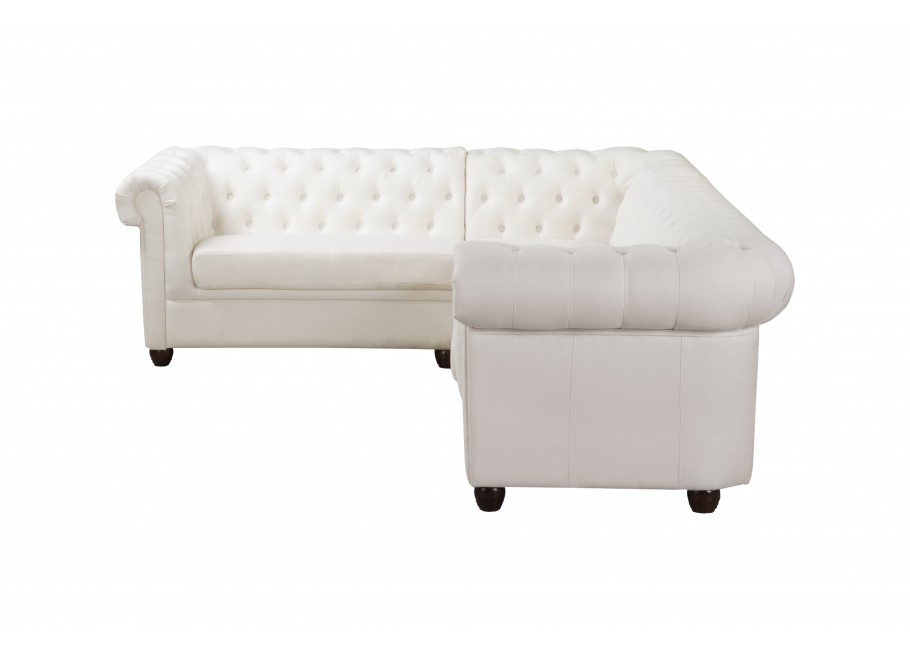 Narożnik sześcioosobowy pikowany Chesterfield SYDNEY 2+E+3 4