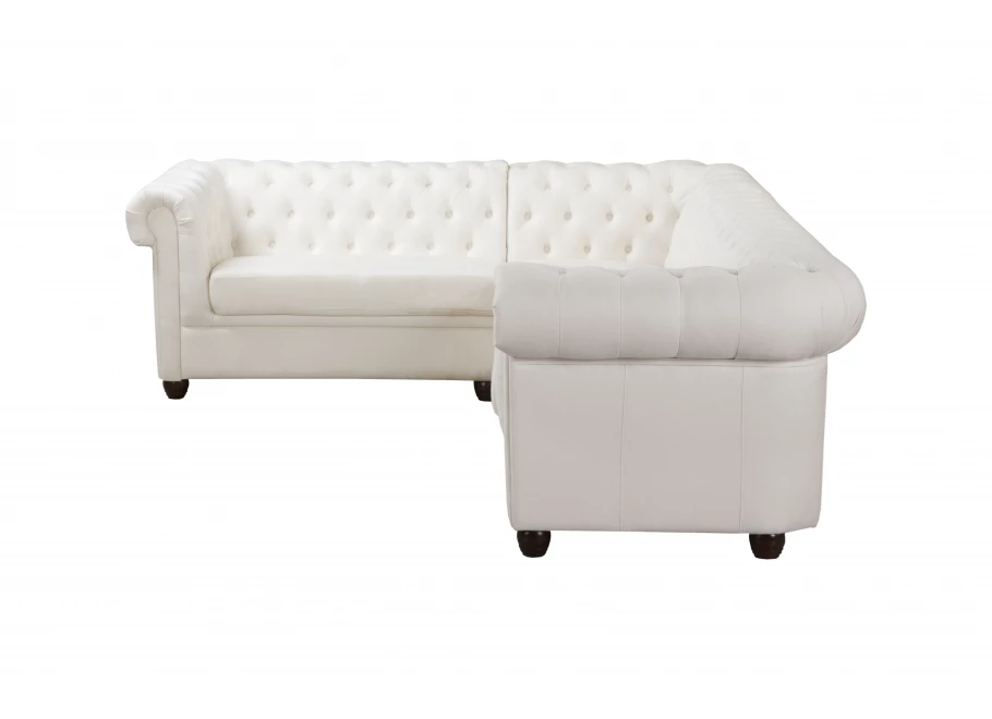 Narożnik sześcioosobowy pikowany Chesterfield SYDNEY 2+E+3