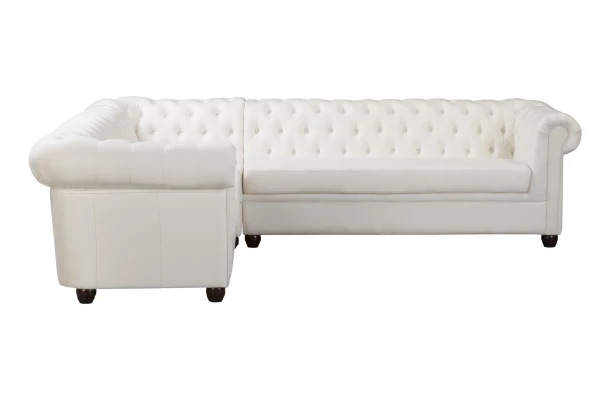 Narożnik sześcioosobowy pikowany Chesterfield SYDNEY 2+E+3 - design